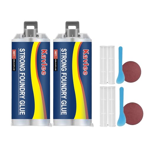 Strong Foundry Glue, High Temperature Resistant Casting Repair, Metal Repair Glue, Premium Liquid Welding Filler for Metal Defects and Repairs, 2pcs - color: AB2PC