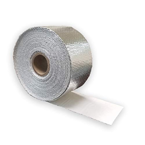 Newtex High Heat Resistant Tape - Extreme Temperature Aluminum Foil Z-Flex Tape - Pressure Sensitive Adhesive Ducting, Insulation, Reflective Heat Barrier Tape Roll (2" x 25') - size: 2 Inches x 25 Feet