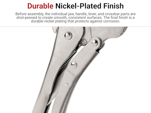 TEKTON Locking Pliers Set, 2-Piece | PLK99901 - size: 2-Piece