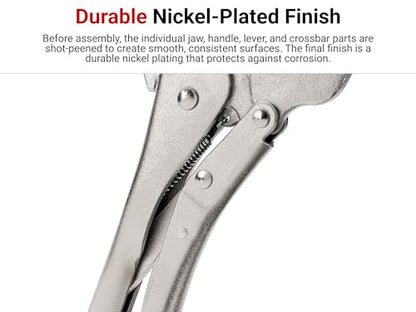 TEKTON Locking Pliers Set, 2-Piece | PLK99901 - size: 2-Piece