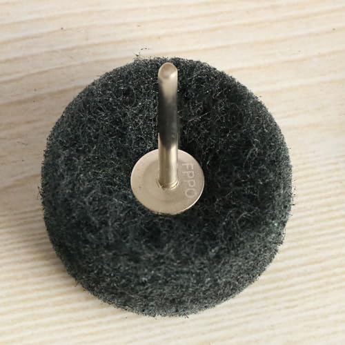 FPPO 58PCS Abrasive Buffing Polishing Wheel Set for Rotary Tools,Scouring pad Mini Brush Polishing kit with 3mm Shank,Power-Operated Abrasive Wheels(Mix 58pcs) - color: Mix 48pcs