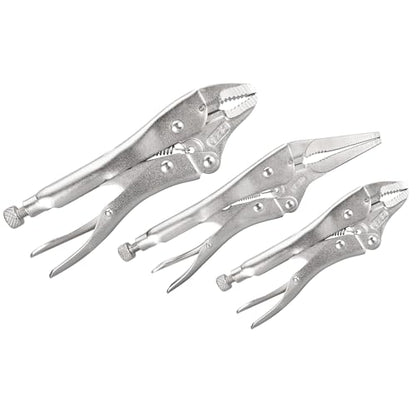 Performance Tool W1782 3-Piece Locking Pliers Set with Wire Cutters