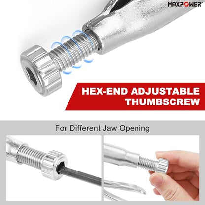 MAXPOWER Locking Pliers Set, 9" Long Nose & 10" Curved Jaw, 2 Pack - style: Long nose & curved jaw