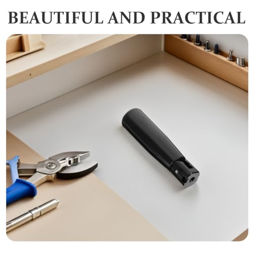 Luxshiny M6 Folding Crank Handle for Machine Tools, Black Nylon Grip