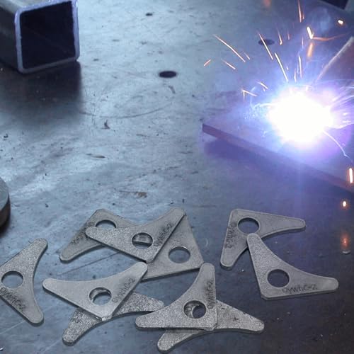 Weld On Tabs,Triangle Gusset Shock Mount,1/2" Hole,1/8" Thick,10 pcs - color: Axle / Flat Mount-1/8" Thick
