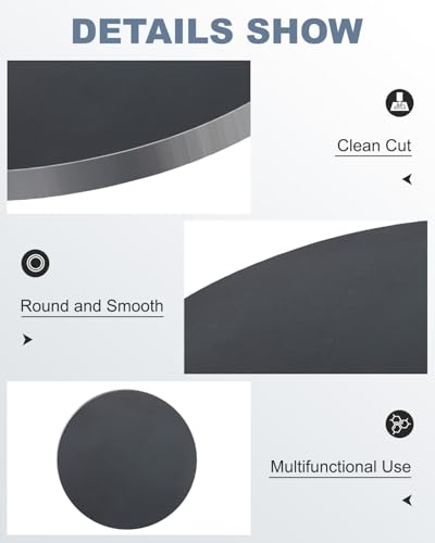 1/4" Thick 8" Round Steel Plate, Hot Rolled A36 Weldable Metal Base Plate - size: 1/4" x 8"
