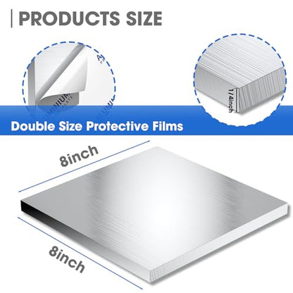 1/4Inch Thick Aluminum Sheet Plate, 8" x 8" Heavy Duty Aluminum Plates - size: 8x8", style: 1/4"