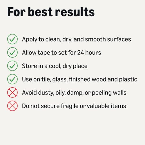 Amazon Basics Double-Sided Heavy Duty Adhesive Clear Mounting Tape, Transparent, 118.2" L x 1.18" W x 0.07" H