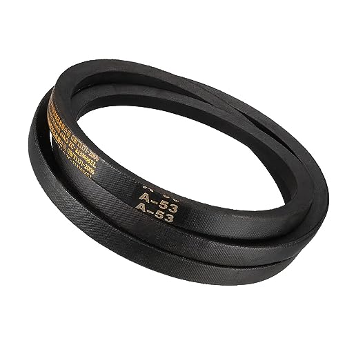 A-53 Drive V-Belt - [53-inch Inside Circumference] A-Section Rubber Drive Belt Wrapped for Transmission Use - size: A-53