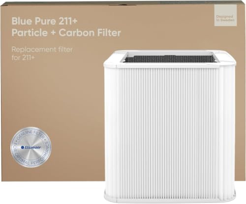 BLUEAIR Genuine Blue Pure 211+ Replacement Filter for 211+ Air Purifiers - AHAM Certified, HEPASilent Dual Filtration, Removes Particles & Odors, Genuine Carbon Filter (Pack of 7) - size: 2.8" x 20.4" x 11.7" (Pack of 7), style: 211+ Particle Filter