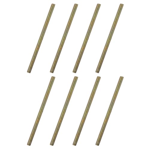 uxcell 8pcs Fully Threaded Rods 5/16x5 All Thread Studs Long Threaded Screw Carbon Steel for Furniture Garden Railing Mounting Assembly Fastening Frame Connection Colorful Zinc - size: 5/16x5"