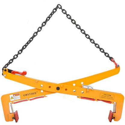 Stone Lifting Clamp, 3306 lb, 26-49.6" Opening, for Granite Slabs