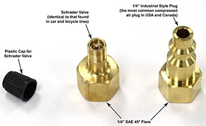 Vibrant Yard Co. LLC Winterize Backflow Preventer Adapter, 1/4 in SAE Flare