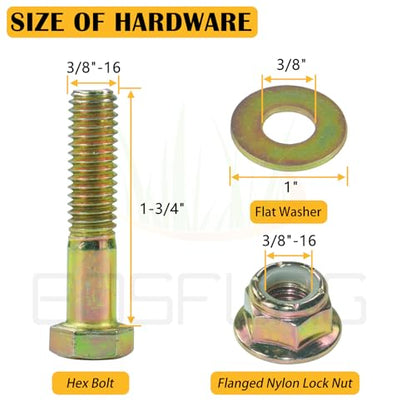 2 Pack 756-0627D Idler Pulley for Cub Cadet LT1046 LT1500 Tractors - color: L11 2x756-0627