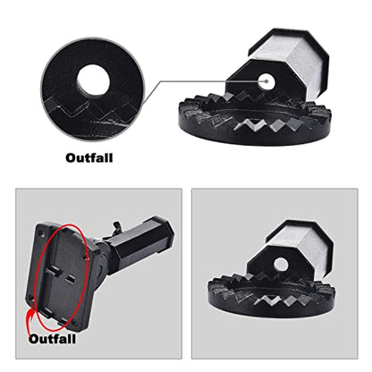 Stainless Steel Flag Pole Holder Heavy Duty Multi-Position Flag Pole Bracket Multi-Angle Adjustment Wall mounting Bracket for 1 inch Flag Pole (Black) - color: black