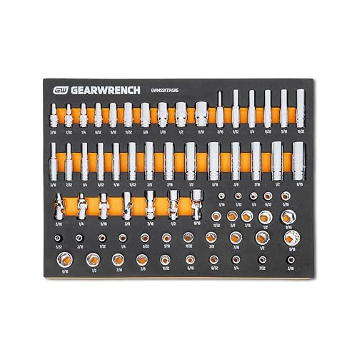 GEARWRENCH 68 Piece 1/4” Drive Master SAE Socket Set | GWMSSKT14SAE - style: 1/4" Chrome Sockets