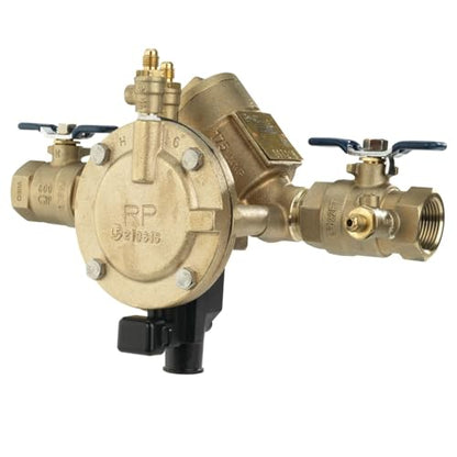 Febco 825Y Bronze RPZ Backflow Preventer with SentryPlus Sensor, 3/4" - size: 3/4 Inch, style: With Flood Sensor