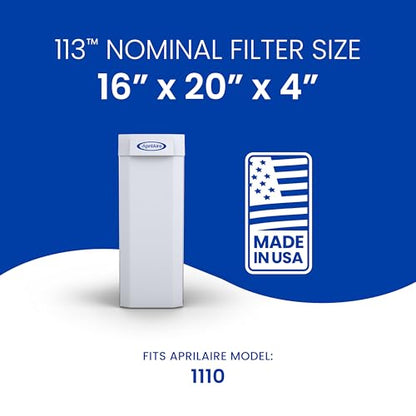 AprilAire 113 Replacement Filter for AprilAire Whole House Air Purifiers - MERV 13, Healthy Home Allergy, 16x20x4 Air Filter (Pack of 1) - style: Healthy Air 13
