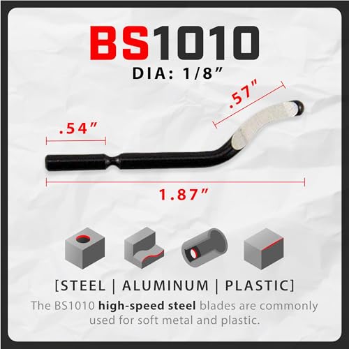 AFA Tooling Deburring Tool Set & 2 Countersink Hand Reamers, Red CNC Handle - style: 2 Reamers & Deburring Tool