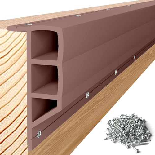 Nalwort Dock Bumpers 16 Feet and 24 Feet, Full Protection Dock Fender for Straight Edge and Side, Boat Dock Bumpers for Edging, Includes Mounting Screws, Black Gray Blue Brown Green Orange Yellow - color: brown, size: 24 feet