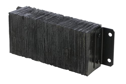 Vestil 1224-4.5 Laminated Rubber Dock Bumper 12 In. x 24 In. x 4-1/2 In. Black