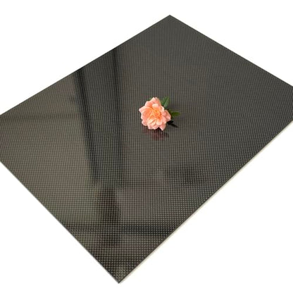 Carbon Fiber Sheet Plain Glossy Finish 300x400x1.0MM,3K Carbon Fiber Panel Plate - size: 300x400x1.0mm, style: Plain Glossy Finish