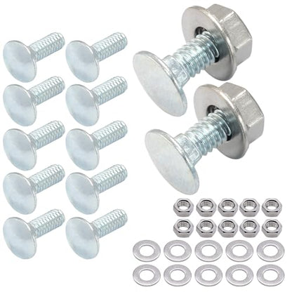 Luomorgo 1/4"-20 x 3/4 in. Carriage Bolts, 12 Sets - size: 1/4"-20 x 3/4 in.