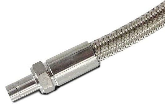 USA Lab 1/4" Compression Tube Stub Stainless Steel Hose 12", 24", 36", 48", 60", 72", 96", 144" - USAlab - size: 24 Inch