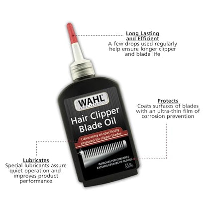 Wahl Premium Hair Clipper Blade Lubricating Oil, Clippers & Trimmers, 4 oz