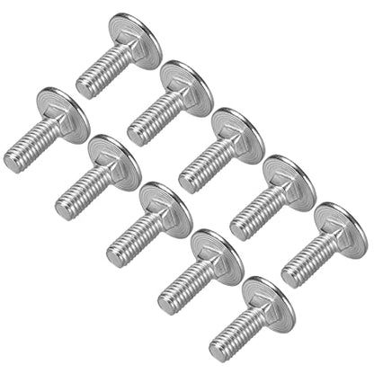 uxcell Carriage Bolts, Neck Carriage Bolt, Round Head Square Neck 304 Stainless Steel M6x16mm 20pcs - size: M6x16mm