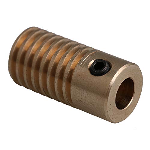 Brass Worm Gear Set, 0.5 Gear Module, 20T Wheel, 20 Speed Ratio