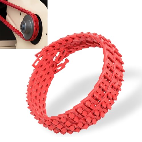 10 Ft x 5/8 Inch Adjustable Link V-Belt, Type B Power Twist Belt, Red - size: 10FT