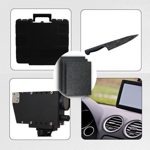 Pack of 2 ABS Plastic Sheet, Black Plastic Sheet 8" x 12" x 1/8" Thick (3mm) Rigid Moldable Panel with Different Surfaces Moldable Plastic Panel for Handicrafts DIY Projects - size: 8 x 12