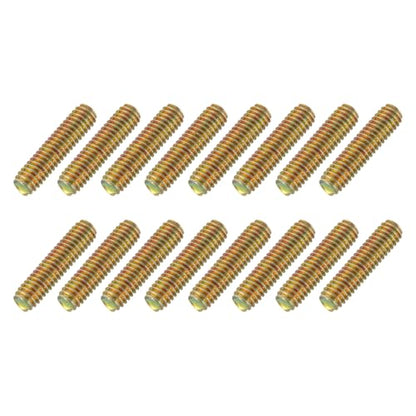 uxcell 16 Pack Fully All Threaded Rod 5/16" Thread, 1-1/4" Length, Thread Screw Threaded Rod Screw Sofa Foot Screw Bolt for Chair Furniture Mounting Assembly Fastening - size: 1-1/4"
