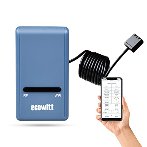 ECOWITT GW1100 WiFi Gateway for Weather Station, Temp Humidity Barometer - style: GW1100BU