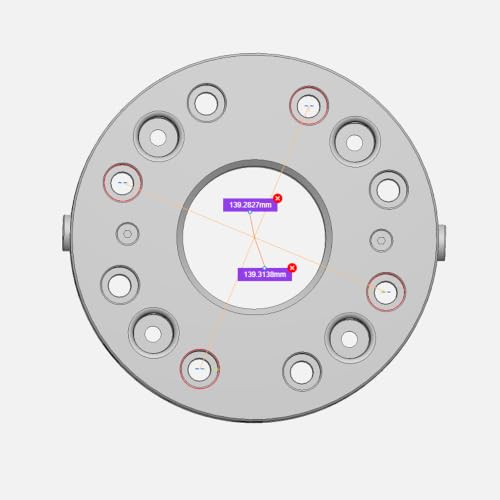 XinDian Quick Zero Point plate Ø180mm (7.09") D96-T - style: D96-T