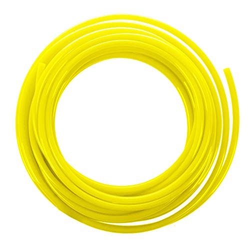 Beduan Pneumatic Tubing Pipe 1/2" OD Yellow Air Compressor PU Line Hose Tube for Water Fluid Transfer 5Meter 16.4ft - color: Yellow, size: 1/2" OD-16.4ft