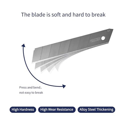 Tools 25mm Utility Knife Replacement Blades,60 Degree Snap Off SK4 Steel Blades for Retractable Cutting Knives, Hobby, Craft Knife, Box Cutter 20PCS - size: 25MM 20PC
