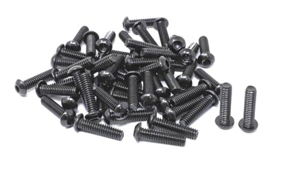 iexcell 50 Pcs 1/4-20 x 1 Stainless Steel 304 Hex Socket Button Head Cap Screws Bolts, Black Oxide Finish, with Hex Key Spanner - size: 1/4-20 x 1"