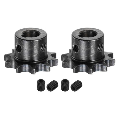 uxcell 2pcs ISO/DIN 06B-1 Roller Chain Sprocket B Type 10mm Bore,3/8" Pitch