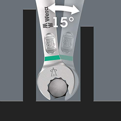 Wera - 05020229001 - Ring Spanner Set, 6003 Joker 4 Set Imperial 1 Ring Spanner Set, 4 Pieces