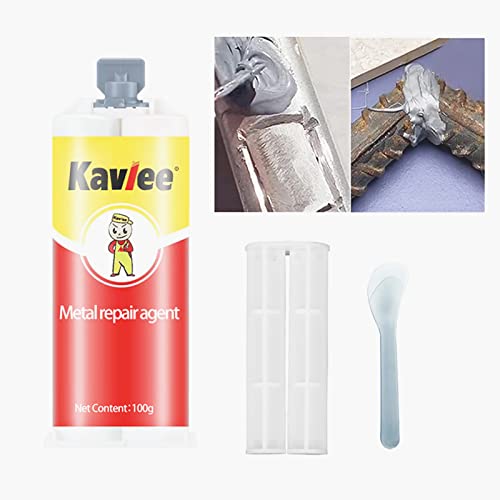Strong Foundry Glue, High Temperature Resistant Casting Repair, Metal Repair Glue, Premium Liquid Welding Filler for Metal Defects and Repairs (ABclear) - color: ABclear