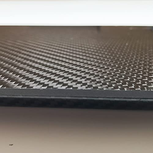 – 300mm x 200mm x 1mm – 100% - Pure Carbon Fiber Laminate Plate Panel – Black - 3K Plain Weave - Glossy Surface – for CNC Machining, Drones, Radio Control Cars, Boats – Nano tech Material - size: 1 - Plate