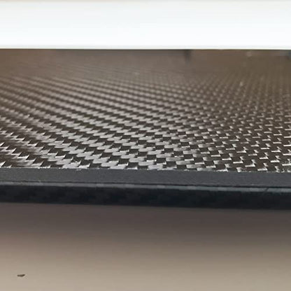 – 300mm x 200mm x 1mm – 100% - Pure Carbon Fiber Laminate Plate Panel – Black - 3K Plain Weave - Glossy Surface – for CNC Machining, Drones, Radio Control Cars, Boats – Nano tech Material - size: 1 - Plate
