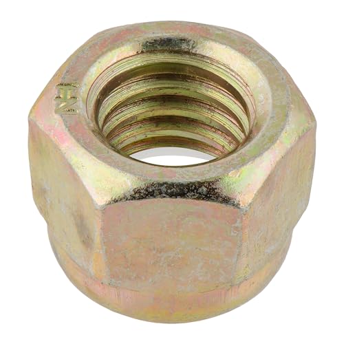 5/8"-18 (10 Pack) Grade 8 Hex Nylon Insert Lock Nut, Fine Thread, Yellow Zinc by Makers Bolt - size: 5/8"-18 (10 pack)
