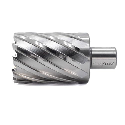 OSCARBIDE 1-11/16" x 2" HSS Annular Cutter 3/4" Weldon Shank Mag Drill Bit