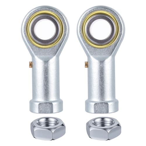 2Pcs PHSB10 Rod End Bearing 5/8 Inch Bore Pre-Lubricated 5/8-18 Female Thread Left Hand Heim Joint with Jam Nuts - size: 5/8, style: Left Hand