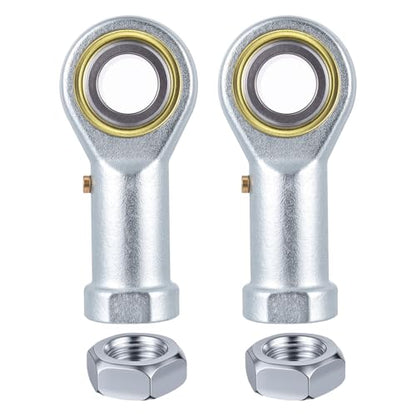 2Pcs PHSB10 Rod End Bearing 5/8 Inch Bore Pre-Lubricated 5/8-18 Female Thread Left Hand Heim Joint with Jam Nuts - size: 5/8, style: Left Hand