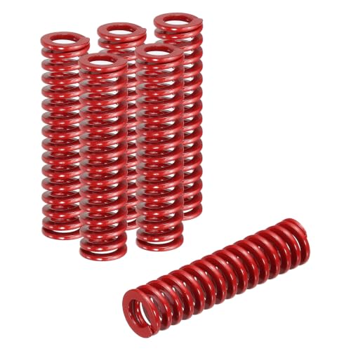 HARFINGTON 6pcs Die Spring 3/8" OD x 1.5" Free Length SMH1006, Red - size: 3/8" OD x 1.5" Free Length
