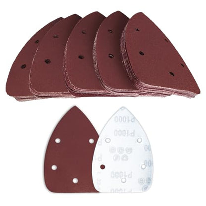 60 Pcs 1000 Grit Mouse Sandpaper, Aluminum Oxide Mouse Sanding Pads - size: 1000 Grit